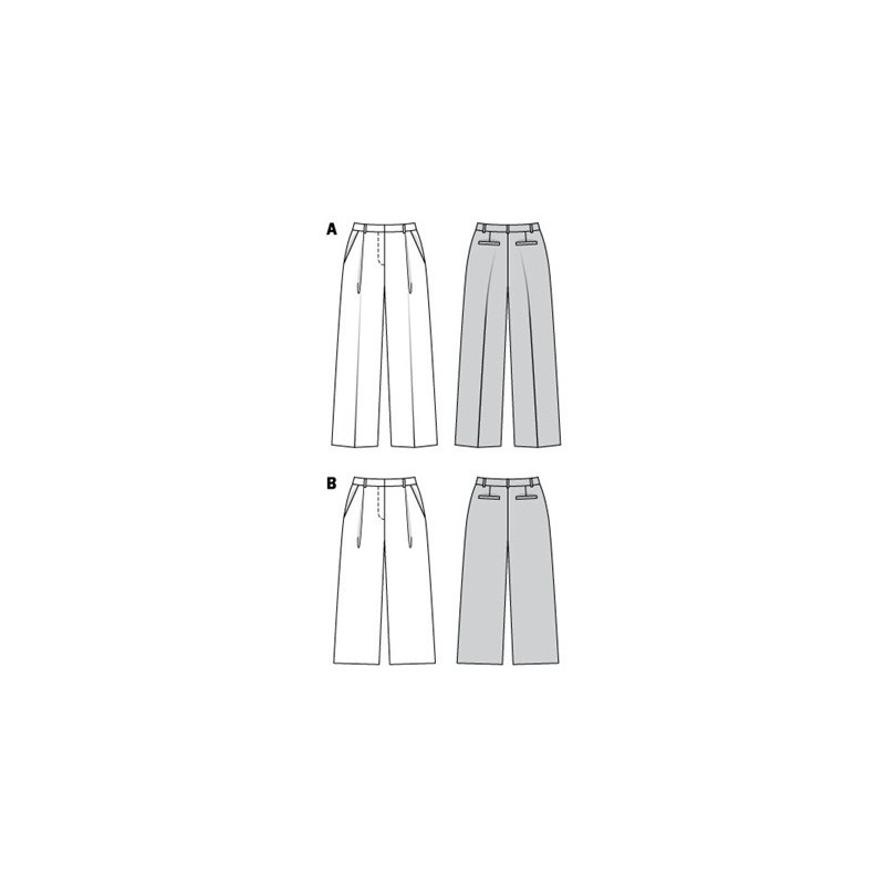 Wide Leg Burda Pattern 6436 Trousers//Pants Culottes