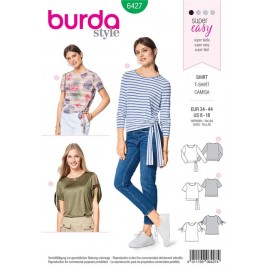 Burda Style Sewing Pattern Tunic with Eye-catching Tunic No.6159
