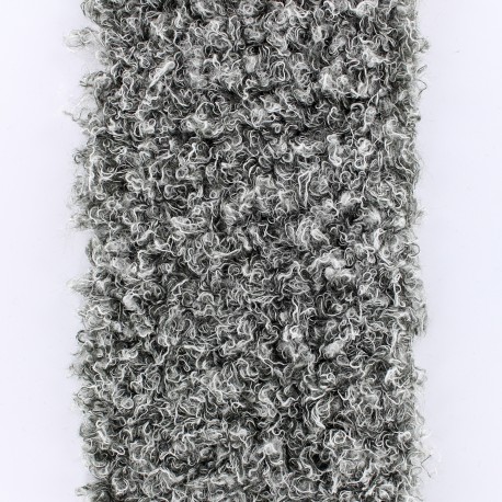Astrakan Fur Ribbon 100mm x 50cm - Grey