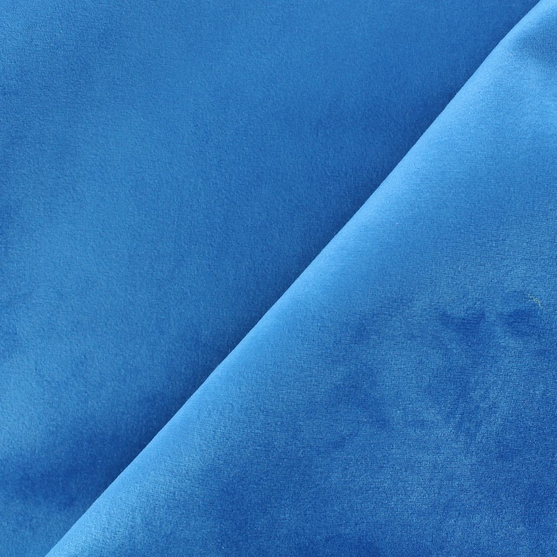 Brunei velvet fabric blue x 10cm