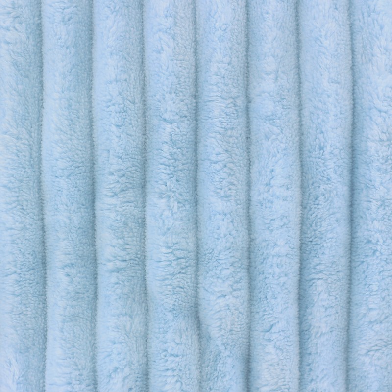 Minky Fabric Large ribbed baby blue minky fabric Ma Petite Mercerie