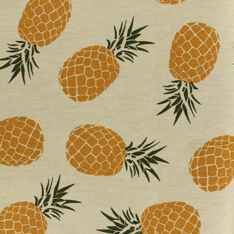 Cotton canvas fabric Pineapple linen x 20cm Ma Petite Mercerie