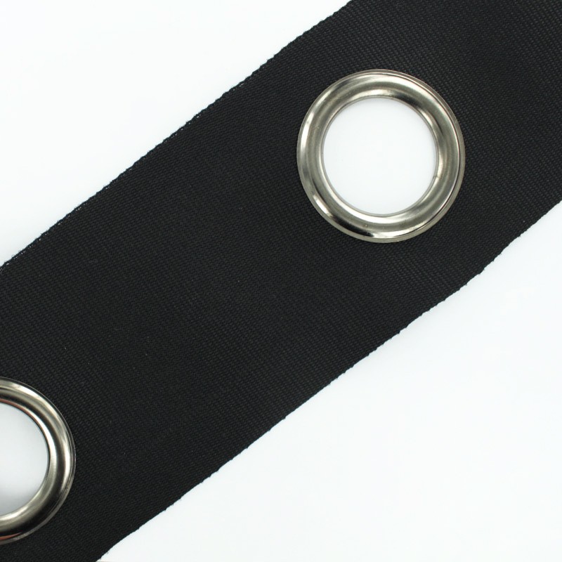 To sew color eyelet tape black x 18cm