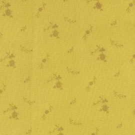 STALLA banana yellow Fabric crepe Uni FRANCE DUVAL