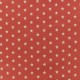 Oeko-Tex Poppy cotton Fabric white stars - coral background x 10cm