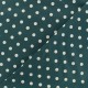 Cotton Fabric pois 7 mm - white/eucalyptus x 10cm