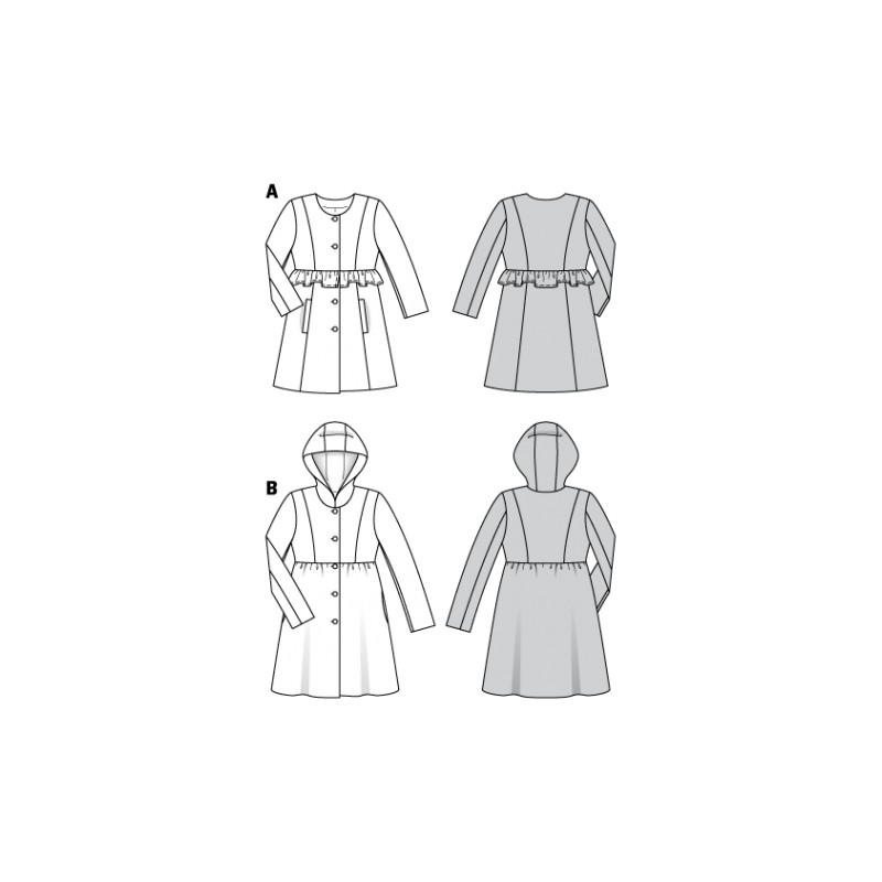 Patron veste femme Burda N°6361 Patron veste femme Burda N°6361