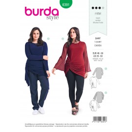 Patron Top Femme Grande Taille Burda N°6391