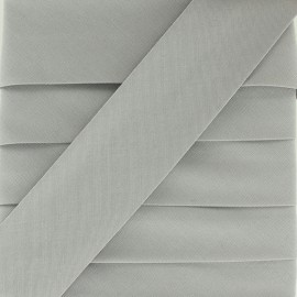 Plain Stretch Bias Binding - Grey x 1m