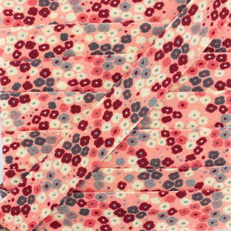 Cotton Bias Binding - Pink Jardin Fleuri x 1m
