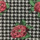 Tissu Jacquard Salma - Rouge x 10cm