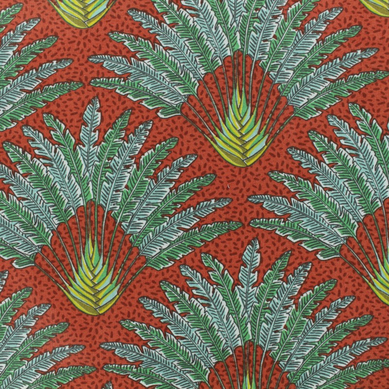 Cretonne cotton fabric Paprika Madagascar MPM