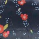Tissu satin Festive - bleu x 50cm