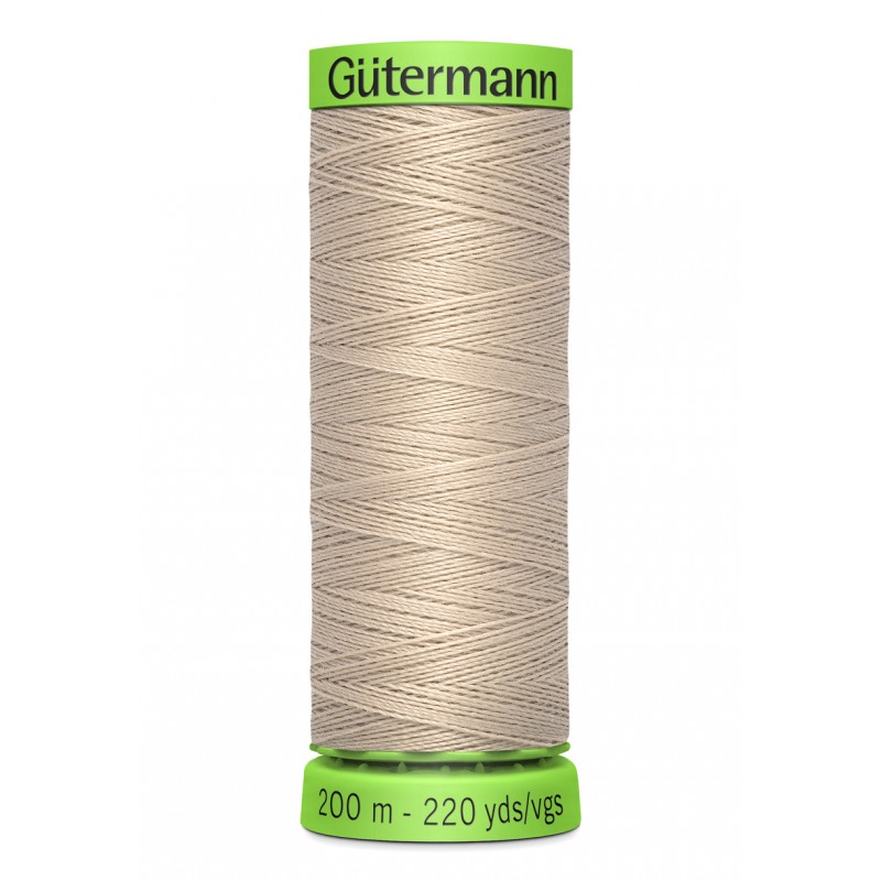 Extra Fine Sewing Thread Gutermann 200m Medium Beige