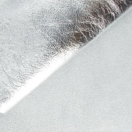 Cuir métallisé argent (2 tailles)