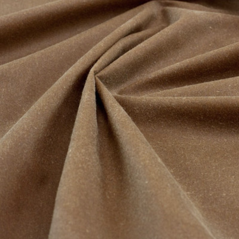 Waxed Cotton Fabric light brown│Ma Petite Mercerie