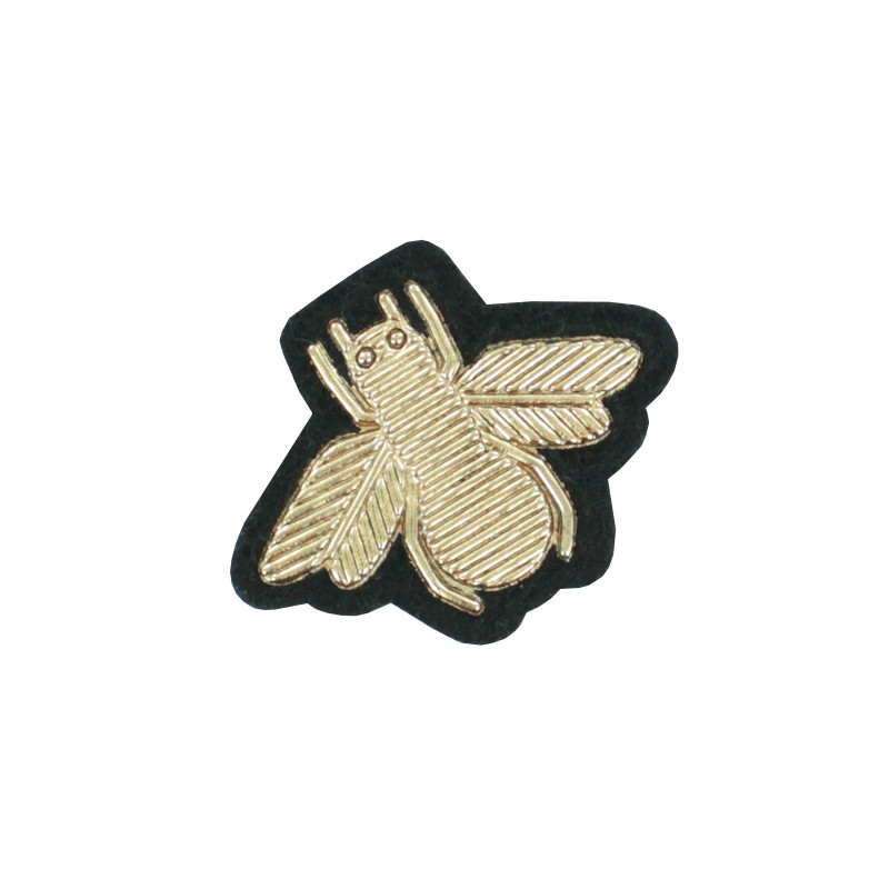 Sew-on Bee Patch - Gold