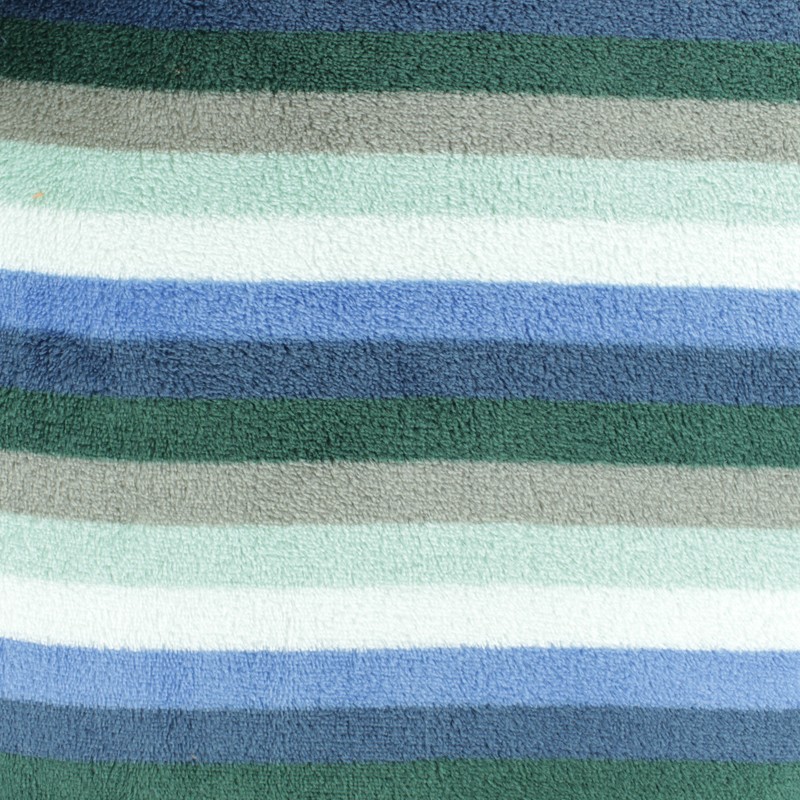 Striped Flanell fleece fabric - blue mini - MPM