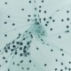 luxury flocked tulle fabric - Celadon Star x 10cm
