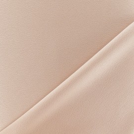 Tissu crêpe envers satin beige x 10cm