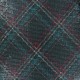 Sewn sequin Fabric - Green Scottish tartan x 10cm