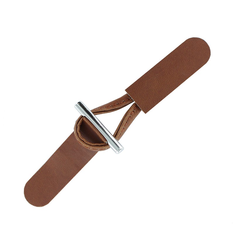 Metal Stem Toggle Duffle Coat Closure Caramel Brown Tilo