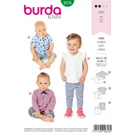 Patron Chemise Pour Bebe Burda N 9318