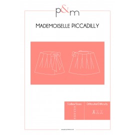 Adult Skirt Sewing Pattern - P&M Patterns Mlle Piccadilly