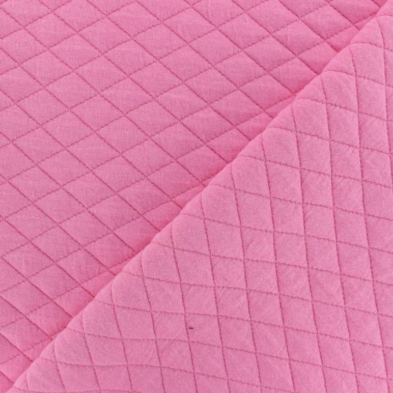 Quilted fabric singlesided diamond pink MPM
