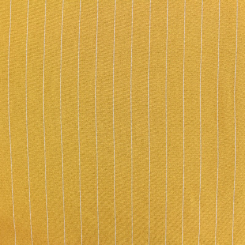 Striped Viscose fabric mustard yellow Gabrielle MPM