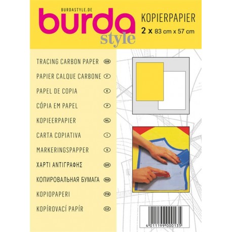Tracing Carbon paper Burda - yellow/white