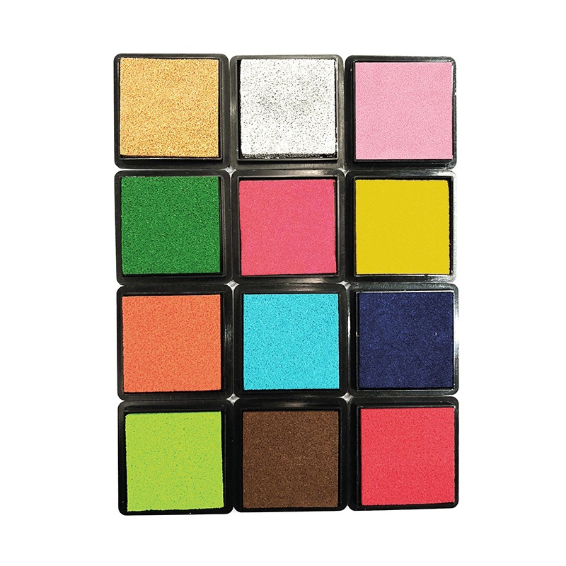 Ink Pads (Pack or 12) - Multicolor
