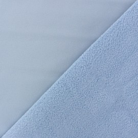 Water-repellent Softshell fabric - sky blue x 10cm