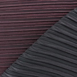 Lurex pleated fabric - pink Supreme x 10cm