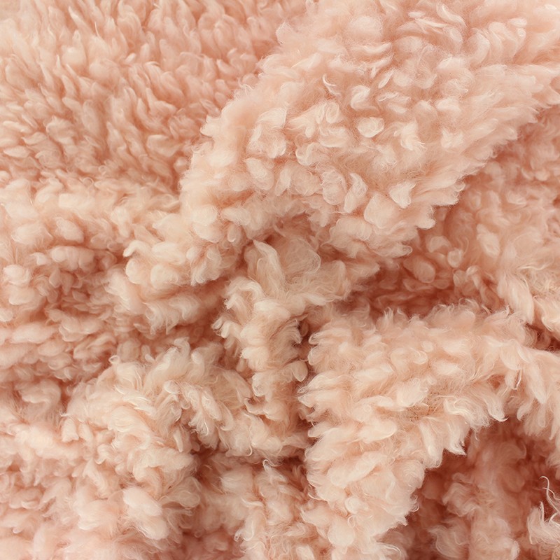 Faux fur fabric pink Nebula MPM
