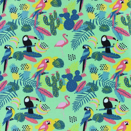 patterned cotton jersey fabric
