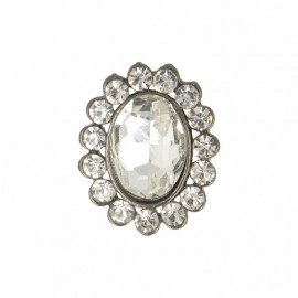 Bouton Métal Joyau Precioso 23 mm - Diamant