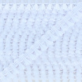 Pompom Trimming Ribbon - White Finette x 1m
