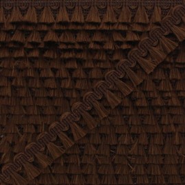 Pompom Trimming Ribbon - Chocolate Finette x 1m