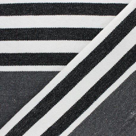Canva cotton Fabric - grey Chowpatty x 10 cm