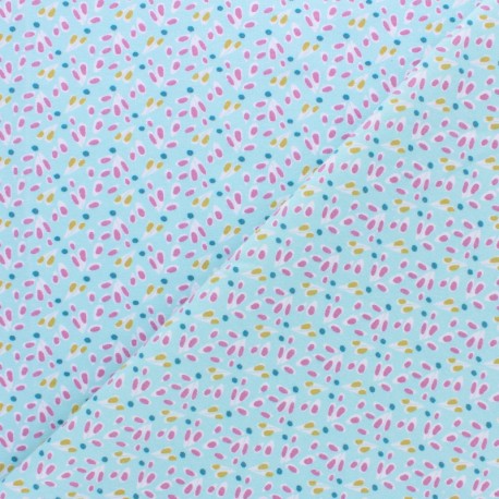 Tissu jersey Tipavao - bleu ciel x 10cm