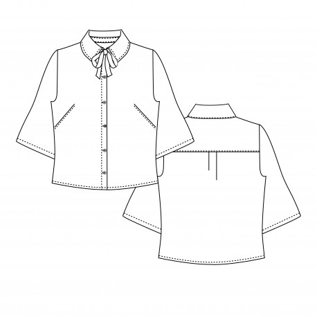 Short Sleeve Shirt Sewing Pattern - Bennet