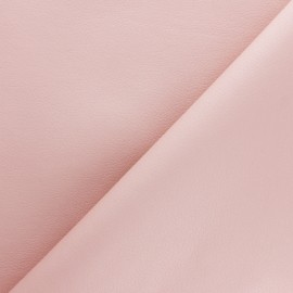 Imitation leather fabric - Glossy Chestnut Louxor x 10cm