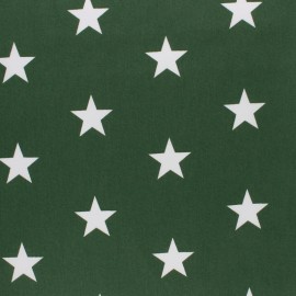 Poppy cotton Fabric - opaline Big white star x 10cm