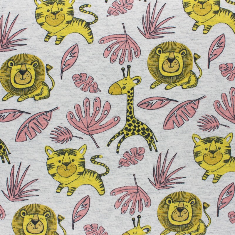 patterned cotton jersey fabric