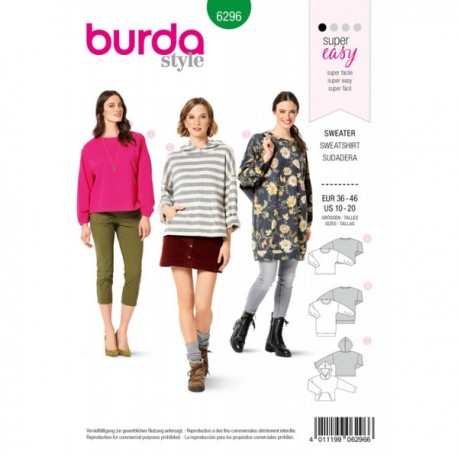 burda sweatshirt pattern