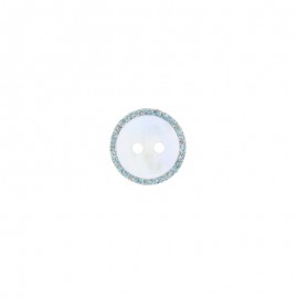 Bouton Nacre Glitter 14 mm - Multi