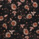 Lurex Muslin fabric - black Vérone x 50cm