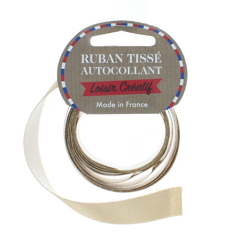 15 mm Ribbon Selfadhesive Glittery Gold MPM