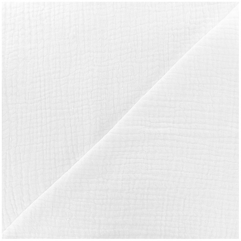 Oekotex® Plain Triple gauze Cotton fabric white MPM